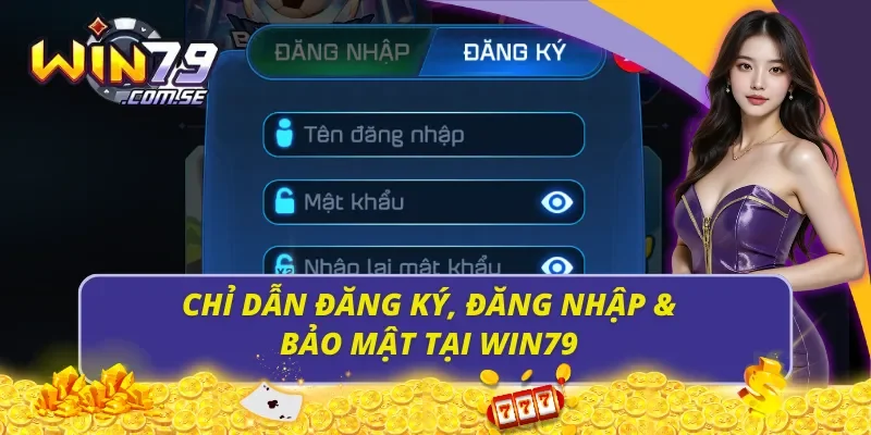 Chỉ dẫn đăng ký, đăng nhập & bảo mật tại Win79